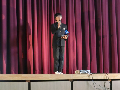 生徒会長あいさつ